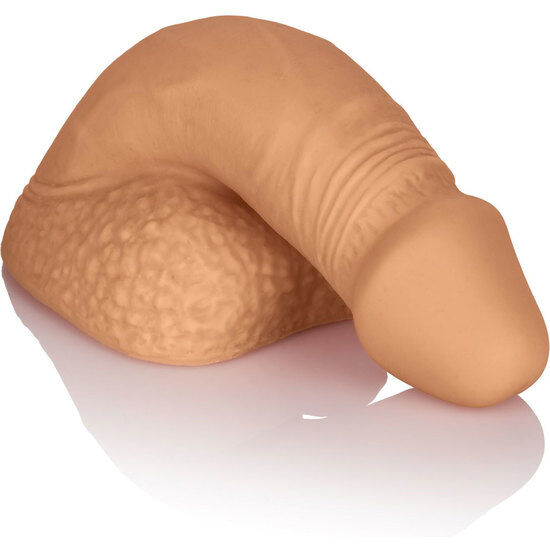 CalExotics Silicone Packing Penis, packer dildo v karamelové barvě