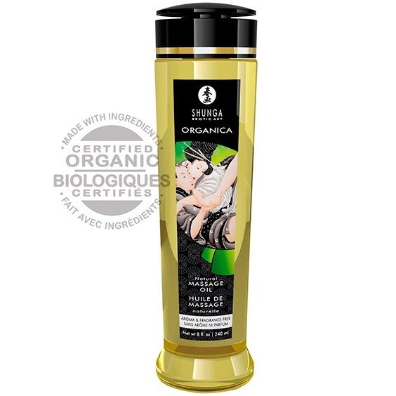 Přírodní organický masážní olej Shunga, 240 ml