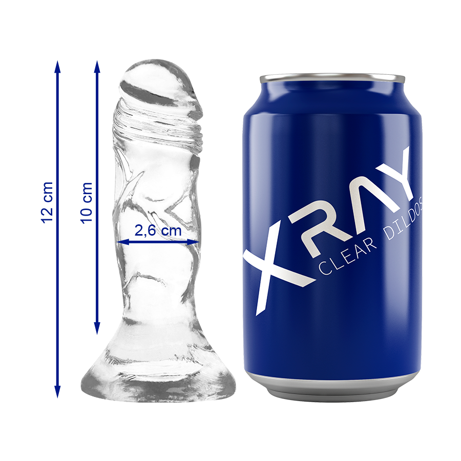 Realistický dildo X RAY Clear s přísavkou