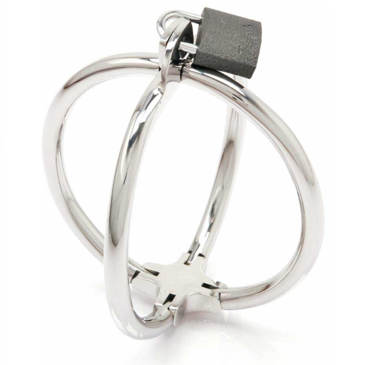 METAL HARD Criss Cross pouta na ruce z nerezové oceli