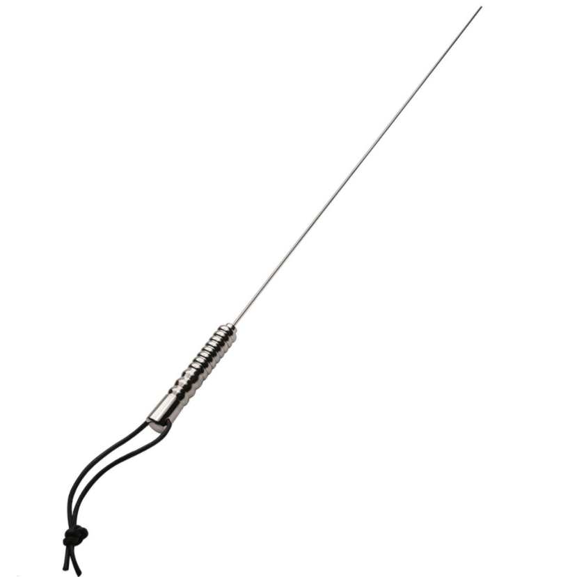 METAL HARD BDSM bič z nerezové oceli, 75 cm