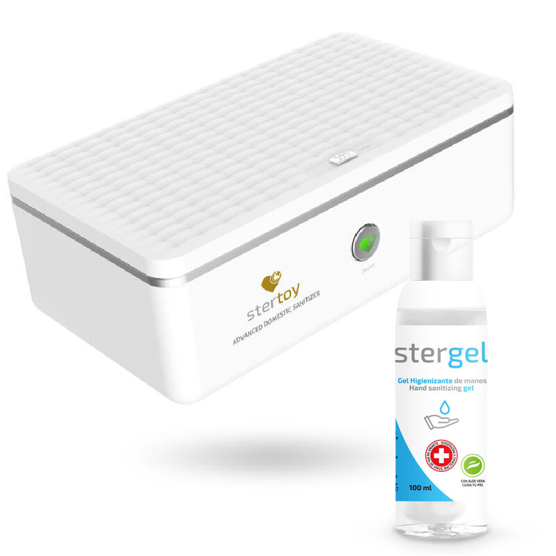 UV sterilizátor a dezinfekční sada včetně vysoce účinného sterilizačního gelu pro erotické pomůcky STERTOY