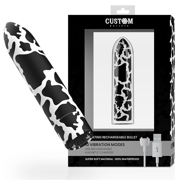 CUSTOM BULLETS Cow mini vibrátor s 10 režimy vibrací