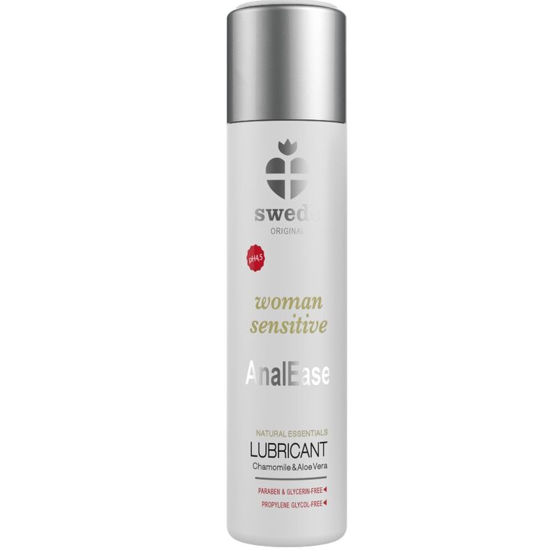 Lubrikační gel na vodní bázi SWEDE Woman Sensitive AnalEase, 120 ml