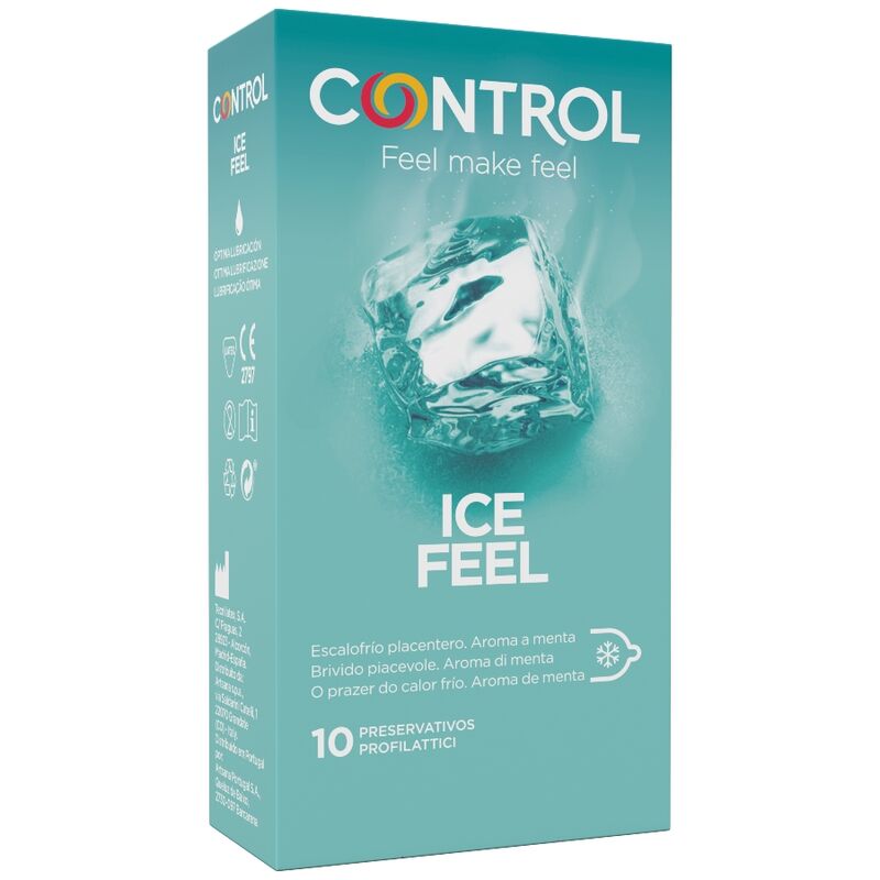 Kondomy Control Ice Feel s chladivým účinkem, 10 kusů