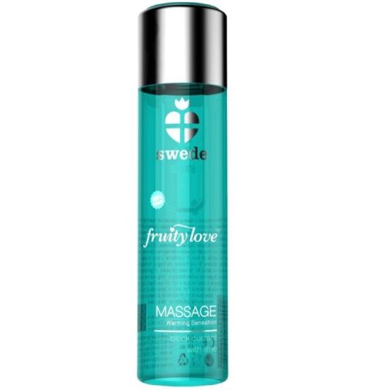 SWEDE Fruity Love masážní olej s černým rybízem a limetkou, 60 ml