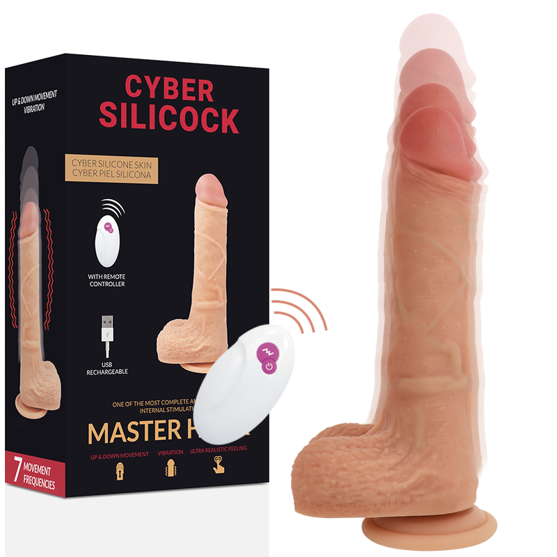 CYBER SILICOCK Master Huck vibrátor s dálkovým ovládáním