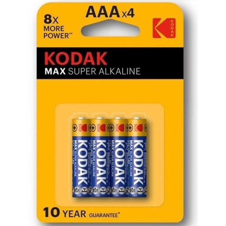 Alkalická baterie AAA s dlouhou výdrží pro malá zařízení KODAK